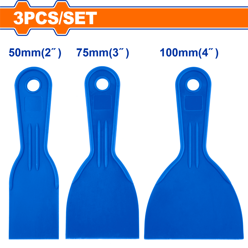 طقم سكين معجون يد بلاستيك 3 pcs WADFOW WPT3133