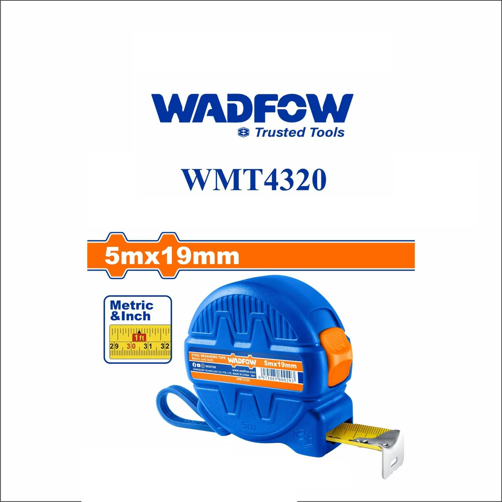 متر قياس شريط  5 متر *19 مم - WADFOW WMT4320