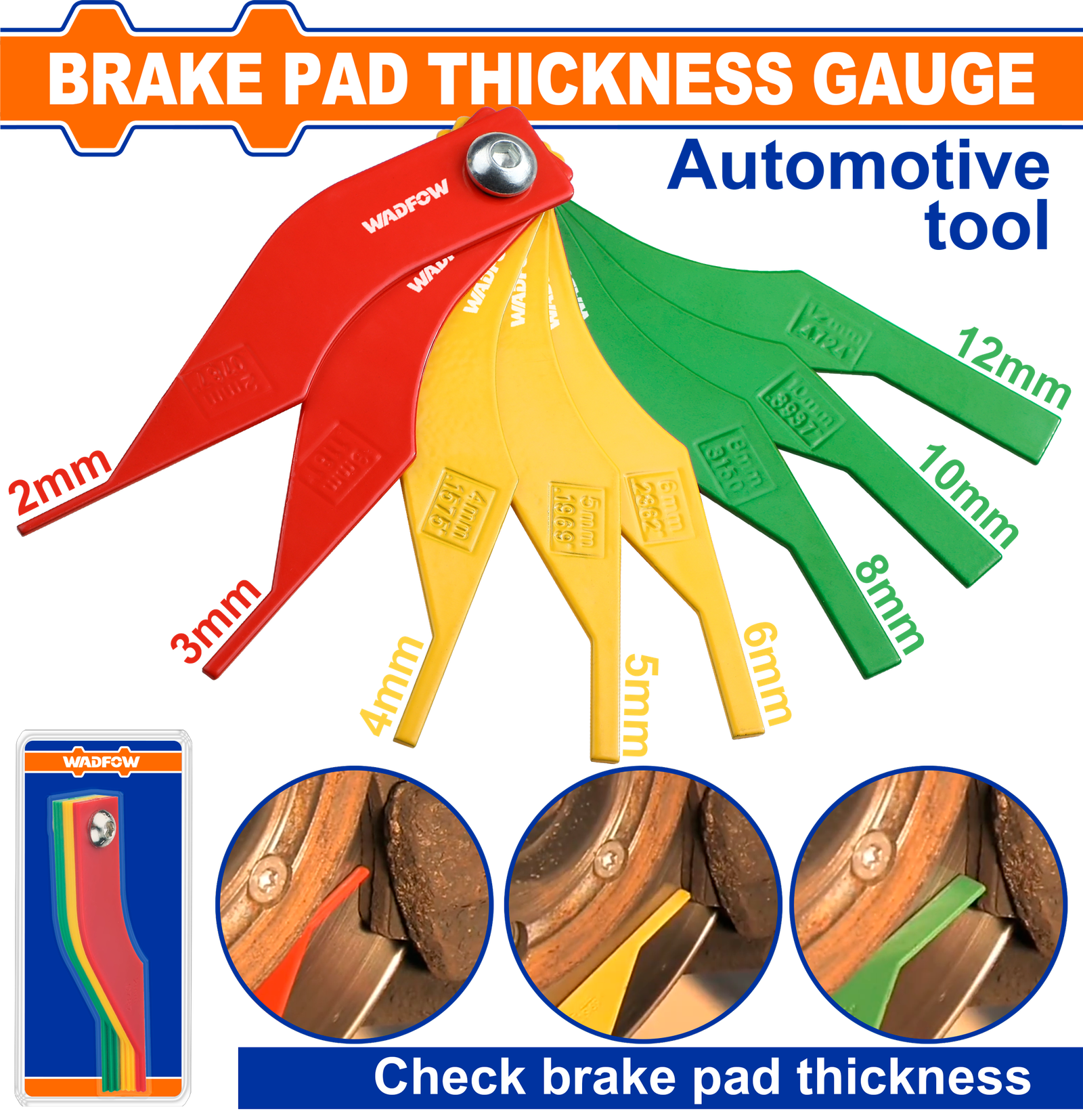 WART1408 Brake pad thickness gauge قياس سمك الفرامل