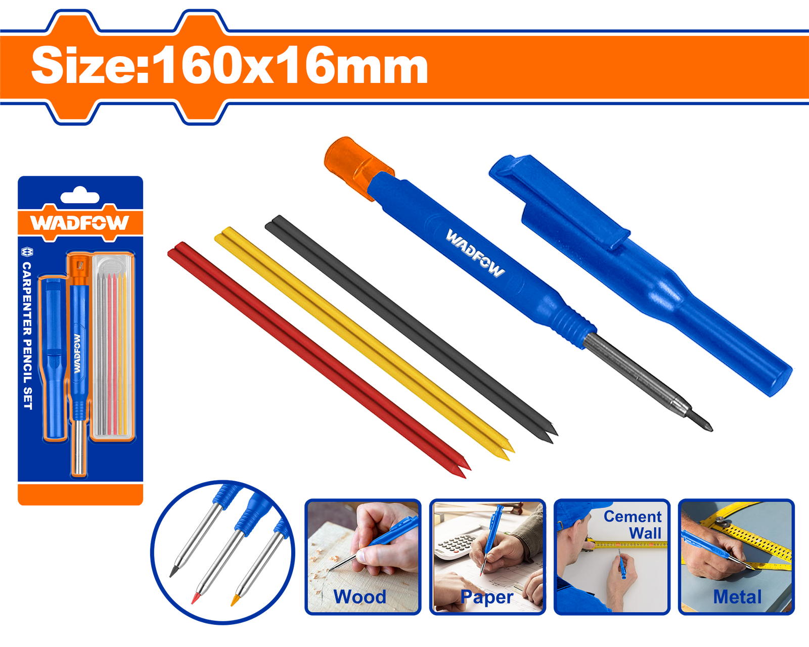 قلم علام  WMB3K06 Carpenter pencil set wadfow