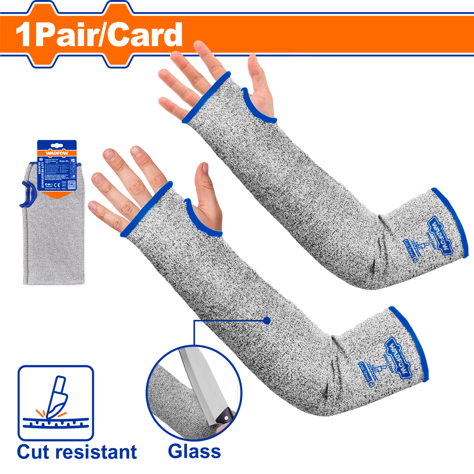كم طويل ضد القطع WMG1E04 Cut-resistant sleeve wadfow