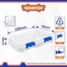 صندوق عدة شفاف وادفو WADFOW كود WTB8342